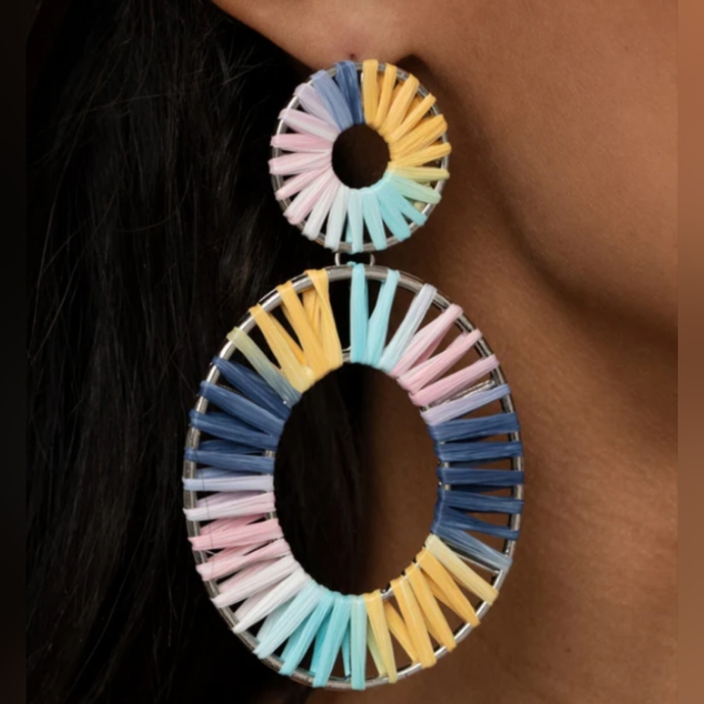 Earring March LOP ~ Foxy Flamenco - Multi